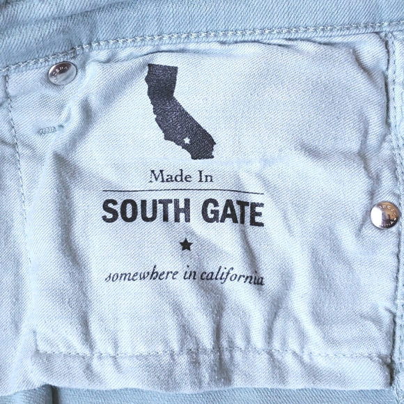 AG Adriano Goldschmied Women's Stevie Ankle Zip Slim Straight Size: 32R - Picture 5 of 6